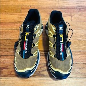 Salomon XT-6 Olive and Black Trail Running Sneakers